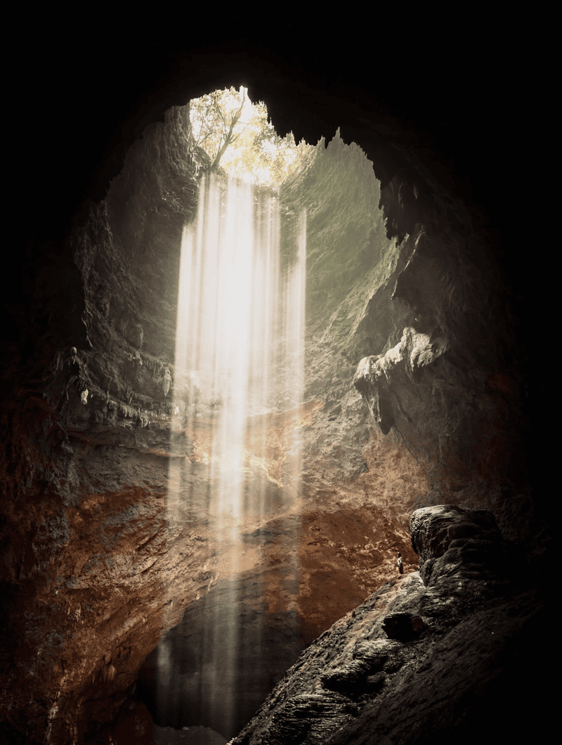 Chasing the Heavenly Light in the Depths of Jomblang Cave